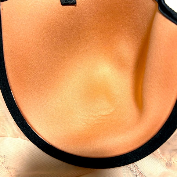 Auden Intimates Pink and Black Lace Corset Top Bra Size Large - Picture 8 of 16